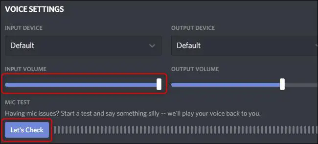 Set the Volume from discord setting 