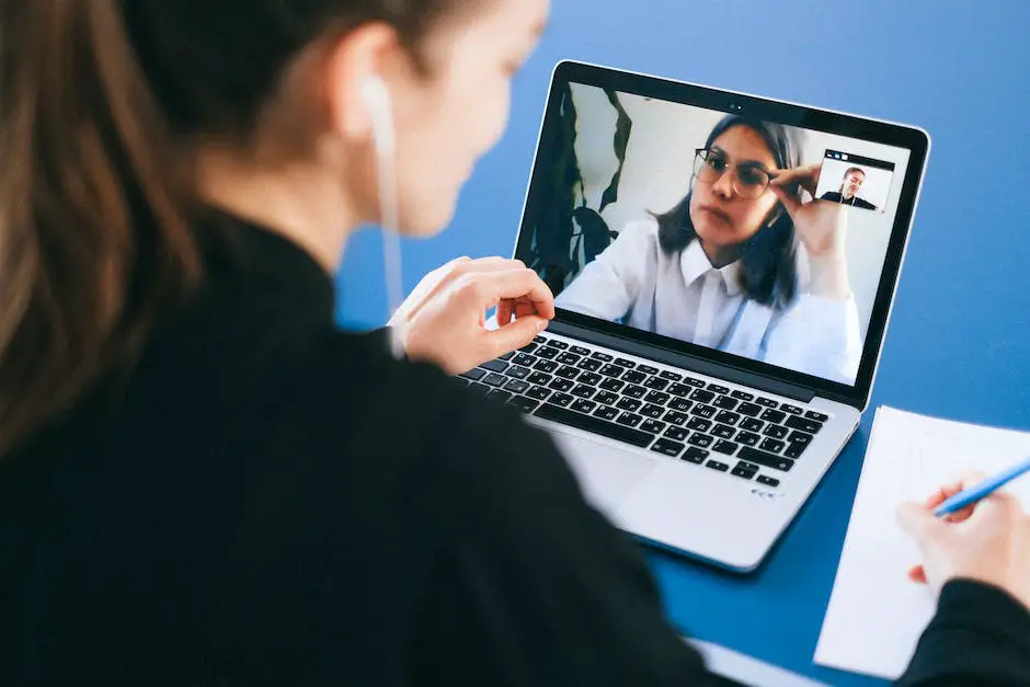 An image showing a group of people engaged in a video conference while using Discord for clear communication.